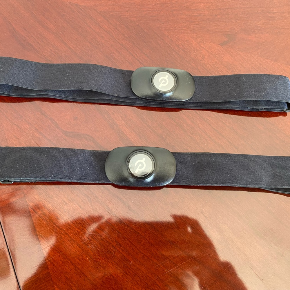 2 Peloton heart rate monitors
